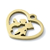 304 Stainless Steel Charms STAS-C097-38B-G-2