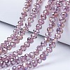 Electroplate Glass Beads Strands EGLA-A044-T2mm-B13-1