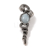 Dyed Natural White Jade Pendants G-A224-03AS-14-2