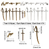 SUNNYCLUE 24Pcs Sword & Gun Pendant Kit for Jewelry Making DIY-SC0017-50-2