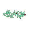 Chinese Style Alloy Enamel Chandelier Components Links X-ENAM-E329-63C-G-3