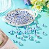 100Pcs Crackle Transparent Glass Beads GLAA-TADJ0001-12D-4