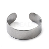 304 Stainless Steel Cuff Rings STAS-M333-04A-P-2