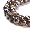 Electroplated Natural Agate Round Beads Strands G-L598-A01-01B-4