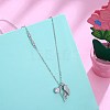 925 Sterling Silver Necklace NJEW-BB30333-4