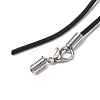 Black Rubber Necklace Cord Making NFS045-2-3