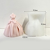 3D Wedding Dress DIY Silicone Bust Portrait Candle Molds PW-WG63318-05-1