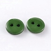 2-Hole Flat Round Resin Sewing Buttons for Costume Design LS-BUTT-E119-20L-14-2