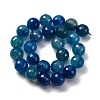 Natural Agate(Dyed & Heated) Beads Strands G-K390-A17-01-4