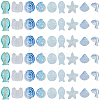 90Pcs 9 Styles Transparent Spray Painted Glass Beads GLAA-BM0001-02C-7