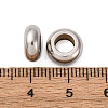 304 Stainless Steel European Beads STAS-P397-01A-P-3