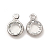 304 Stainless Steel with Glass Charms STAS-G305-11P-04-1