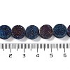 Electroplated Natural Druzy Agate Beads Strands G-M433-01B-5