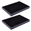 Rectangle MDF Jewelry Trays for Earrings RDIS-WH0011-28-8