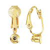 Brass Clip-on Earring Converters Findings KK-Q115-G-2