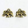 Vintage Elephant Charms A-PALLOY-ZN-47017-AB-F-1