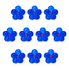 10Pcs Transparent Handmade Bumpy Lampwork Beads LAMP-TADJ0001-48B-2