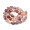 Natural India South Red Agate Beads Strands X-G-S299-92-2