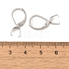 304 Stainless Steel Leverback Earring Findings STAS-U025-01P-01-3