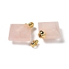 Natural Rose Quartz Perfume Bottle Pendants G-Z039-05G-04-2