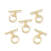 Brass Toggle Clasps KK-Q764-07G-3