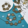 DIY Blank Dome Alloy & Iron Chain Bracelets Making Kits BJEW-HS00001-6