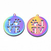 Ion Plating(IP) 201 Stainless Steel Pet Pendants X-STAS-R114-005-2