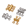 Brass Magnetic Slide Lock Clasps KK-TA0007-17-7