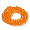 Transparent Electroplate Glass Beads Strands EGLA-A039-T3mm-L23-2