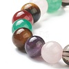 Natural Mixed Wealth Stone Beaded Stretch Bracelets BJEW-D446-C-39-3