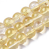 Transparent Spray Painted Glass Bead Strands GLAA-N035-03D-B08-1
