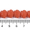 Synthetic Coral Dyed Carved Beads Strands CORA-K009-05A-02-4