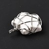 Natural Howlite Pendants G-D458-07P-01-RS-6