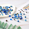 Craftdady 240Pcs 8 Colors Dyed Natural Sesame Jasper/Kiwi Jasper Rondelle Beads G-CD0001-11-20