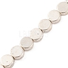 Flat Round Tibetan Style Alloy Bead Strands X-TIBEB-O007-48-NR-3