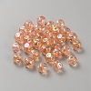 Plating Acrylic Beads LS-OACR-WH20006-01G-1
