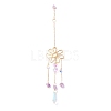 Hanging Crystal Aurora Wind Chimes HJEW-Z003-04-3