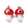 Handmade Lampwork Pendants LAMP-S069-06G-06-1