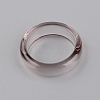 Transparent Resin Finger Rings RESI-WH0024-76L-2
