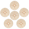 20Pcs Carved Wooden Display Decorations AJEW-ME0002-57-1