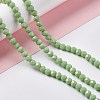 Faceted(32 Facets) Glass Beads Strands EGLA-J042-36B-M-2