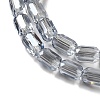 Electroplate Glass Beads Strands EGLA-D031-01-28-3