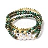 Love Mama Beads Stacking Stretch Bracelets Set for Mother's Day BJEW-JB07159-1