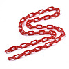 Handmade Opaque Acrylic Paperclip Chains X-KY-S166-002E-3