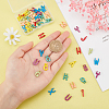 52Pcs 26 Style Spray Painted Alloy Charms PALLOY-PH0002-44-RS-3