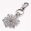 Tibetan Style Pendant Keychain KEYC-JKC00095-1