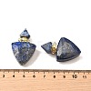 Natural Lapis Lazuli Perfume Bottle Pendants G-L623-10G-04-3