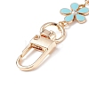 Alloy Enamel Flower Link Purse Strap Extenders FIND-JF00098-3