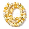 Natural Fire Crackle Agate Bead Strands G-K166-07F-8mm-07-5