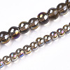 Electroplate Transparent Glass Beads Strands GLAA-T032-T6mm-AB02-4